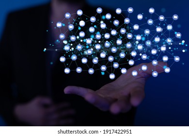 data network 3d digital info