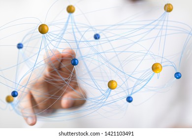 data network in hand digital