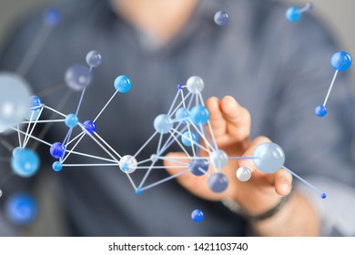 data network in hand digital