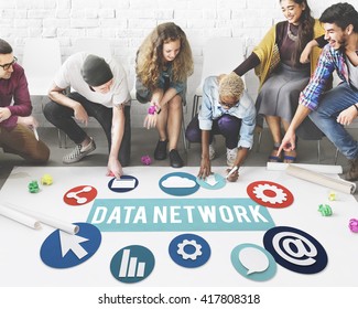 Data Network Technology Connection Concept
