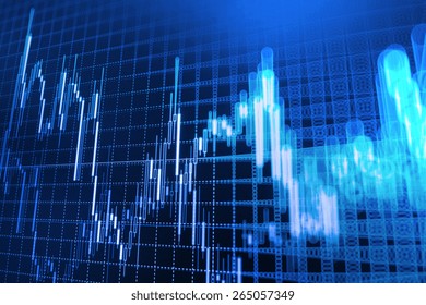 Data on live computer screen. Display of quotes pricing graph visualization. Stock market graph and bar chart price display. Abstract financial background trade colorful  - Powered by Shutterstock