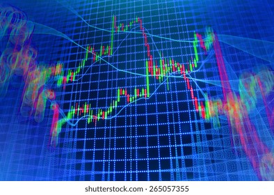 Data on live computer screen. Display of quotes pricing graph visualization. Stock market graph and bar chart price display. Abstract financial background trade colorful  - Powered by Shutterstock