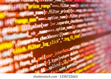 Data optimization. Programmer working of software. Js and the abstract background. Software data monitor new function. Java Software engineer concept. Big data concept, node base programming.  - Powered by Shutterstock - Get 15% off with code: PIKWIZARD15