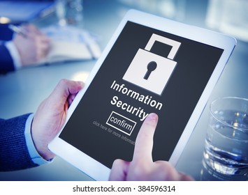 Data Privacy Encrypted Online Security Protection Concept