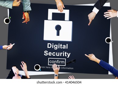 Data Privacy Encrypted Online Security Protection Concept