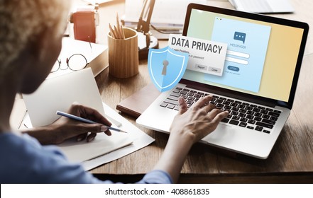 Data Privacy Protection Policy Technology Legal Concept