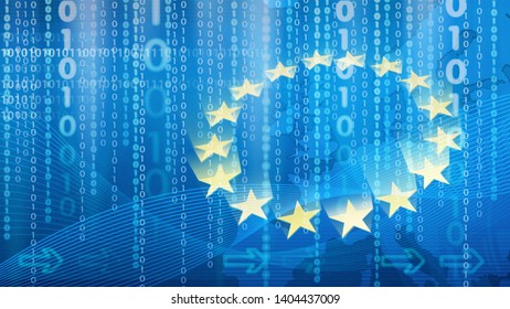 Data protection, binary code with European Union flag - Powered by Shutterstock - Get 15% off with code: PIKWIZARD15