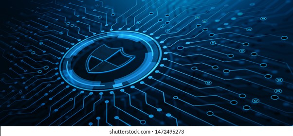 Protección de datos Seguridad cibernética Privacidad empresarial Concepto de tecnología de Internet