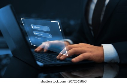 Data protection and secured internet access. Secure access to personal information of network users.  Cyber security concept.  - Shutterstock ID 2072565863