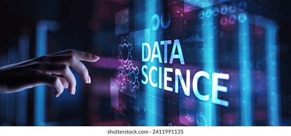Data science and deep learning. Artificial intelligence, Analysis. Internet and modern technology concept.