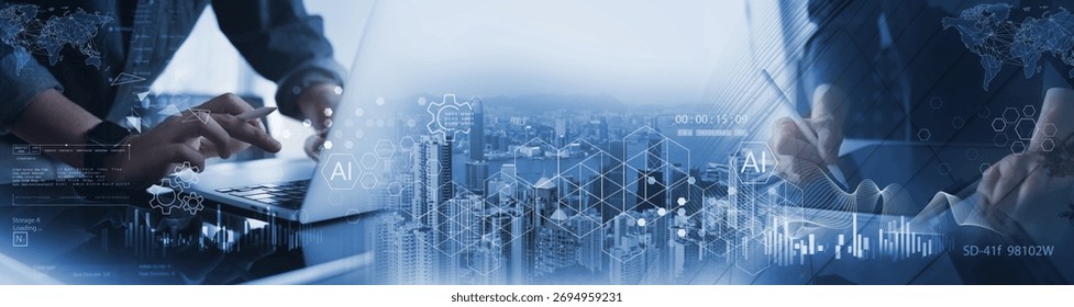 Data Science and engineering, digital technology, tech background. Software engineer  with database and big data analytics, blockchain with AI and data exchange, innovation technology concept