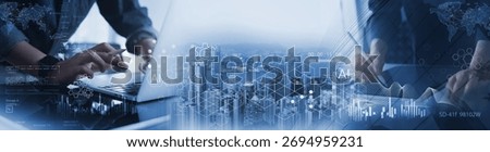 Data Science and engineering, digital technology, tech background. Software engineer  with database and big data analytics, blockchain with AI and data exchange, innovation technology concept