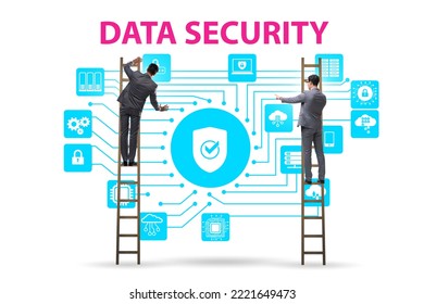 Data security in cybersecurity concept