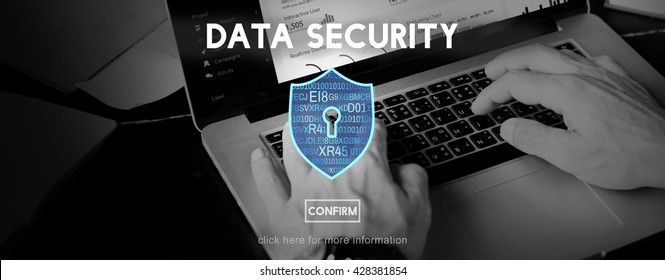Data Security Protection Privacy Interface Concept