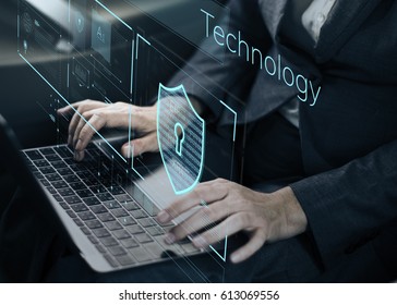 Data Security system Shield Protection Verification - Shutterstock ID 613069556