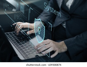 Data Security system Shield Protection Verification - Shutterstock ID 639300874