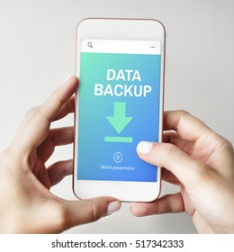 Data Storage Sync Technology Concept