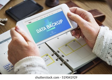 Data Storage Sync Technology Concept
