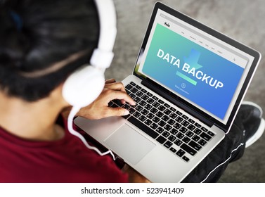 Data Storage Sync Technology Concept