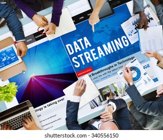Data Streaming Transfer Connection Technology Networking Concept