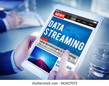 Data Streaming Transfer Connection Technology Networking Concept