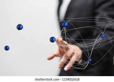 data system concept  in hand