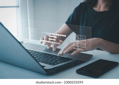 Data transfer concept. FTP(File Transfer Protocol). Transfer data to a server or hosting service. File sharing isometric. - Powered by Shutterstock - Get 15% off with code: PIKWIZARD15