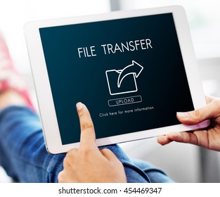 Data Transfer Exchange Sharing Sync Upload Concept