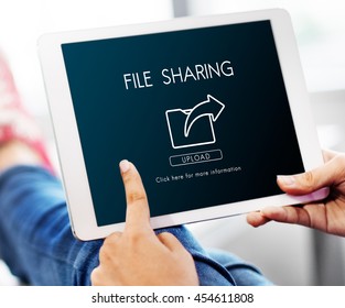 Data Transfer Exchange Sharing Sync Upload Concept