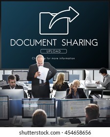 Data Transfer Exchange Sharing Sync Upload Concept