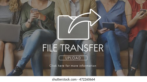 Data Transfer Exchange Sharing Sync Upload Concept