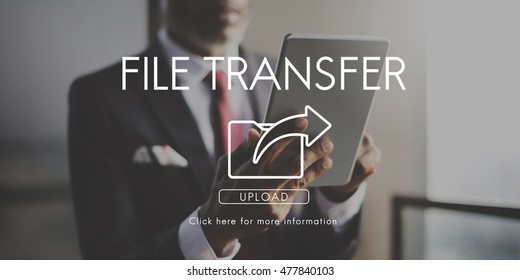 Data Transfer Exchange Sharing Sync Upload Concept