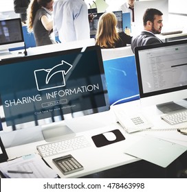 Data Transfer Exchange Sharing Sync Upload Concept