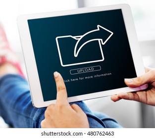 Data Transfer Exchange Sharing Sync Upload Concept
