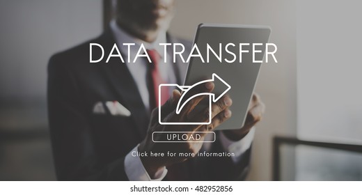 Data Transfer Exchange Sharing Sync Upload Concept