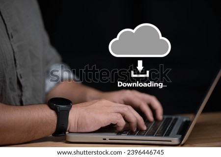 Data transfer through cloud technology Exchange data with modern internet technology that is fast and secure Internal document backup on online databases,Transfer files data system relocation concept