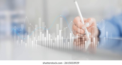 Data Visualization in Financial Analytics with Trend Analysis.