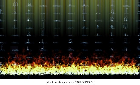 database in fire