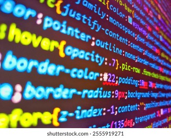 Datacenter backup. Binary code background. Financial stats on computer screen. Computer programming source code. Grow up coins for investment and saving concept. Technology display.