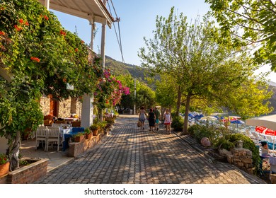 DATCA,MUGLA,TURKEY-AUGUST 24,2018:View From Hayitbuku Bay Near Mesudiye,Datca.Datça Is A Port Town In Southwestern Turkey. It's Situated On The Narrow Datça Peninsula On The Aegean Sea.