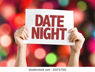 Date Night Card With Bokeh Background