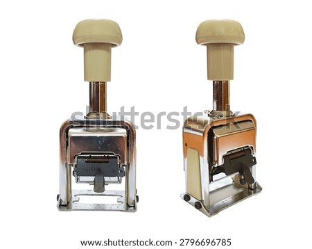date stamp with white background