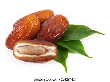 Dates isolated on white background - Shutterstock ID 134294414