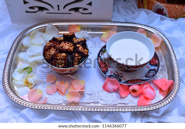 Dates Milk Moroccan Customs Reception Guests Stock Photo Edit Now