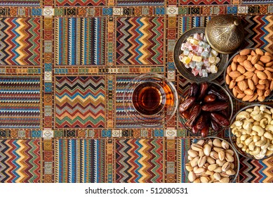  Dates And Tea On A Traditional Arabian Carpet