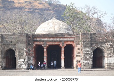 Daulatabad , Maharashtra, India-November 25th, 2018-View Of Entrance Of Bharat Mata Mandir In  Daulatabad Fort Maharashtra India