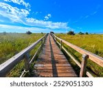 Dauphin Island Alabama Boardwalk in October