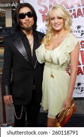 Dave Navarro and Stormy Daniels attend the World Premiere of "Forgetting Sarah Marshall" held at the Grauman's Chinese Theater in Hollywood, California, United States on April 10, 2008.