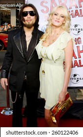 Dave Navarro and Stormy Daniels attend the World Premiere of "Forgetting Sarah Marshall" held at the Grauman's Chinese Theater in Hollywood, California, United States on April 10, 2008. 