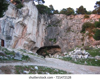Davelis Cave at Penteli mountain Athens Greece 